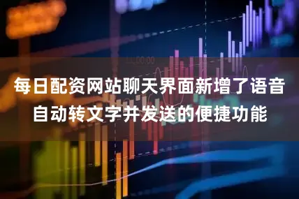每日配资网站聊天界面新增了语音自动转文字并发送的便捷功能