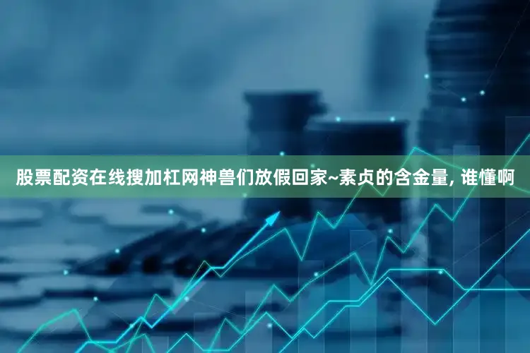 股票配资在线搜加杠网神兽们放假回家~素贞的含金量, 谁懂啊